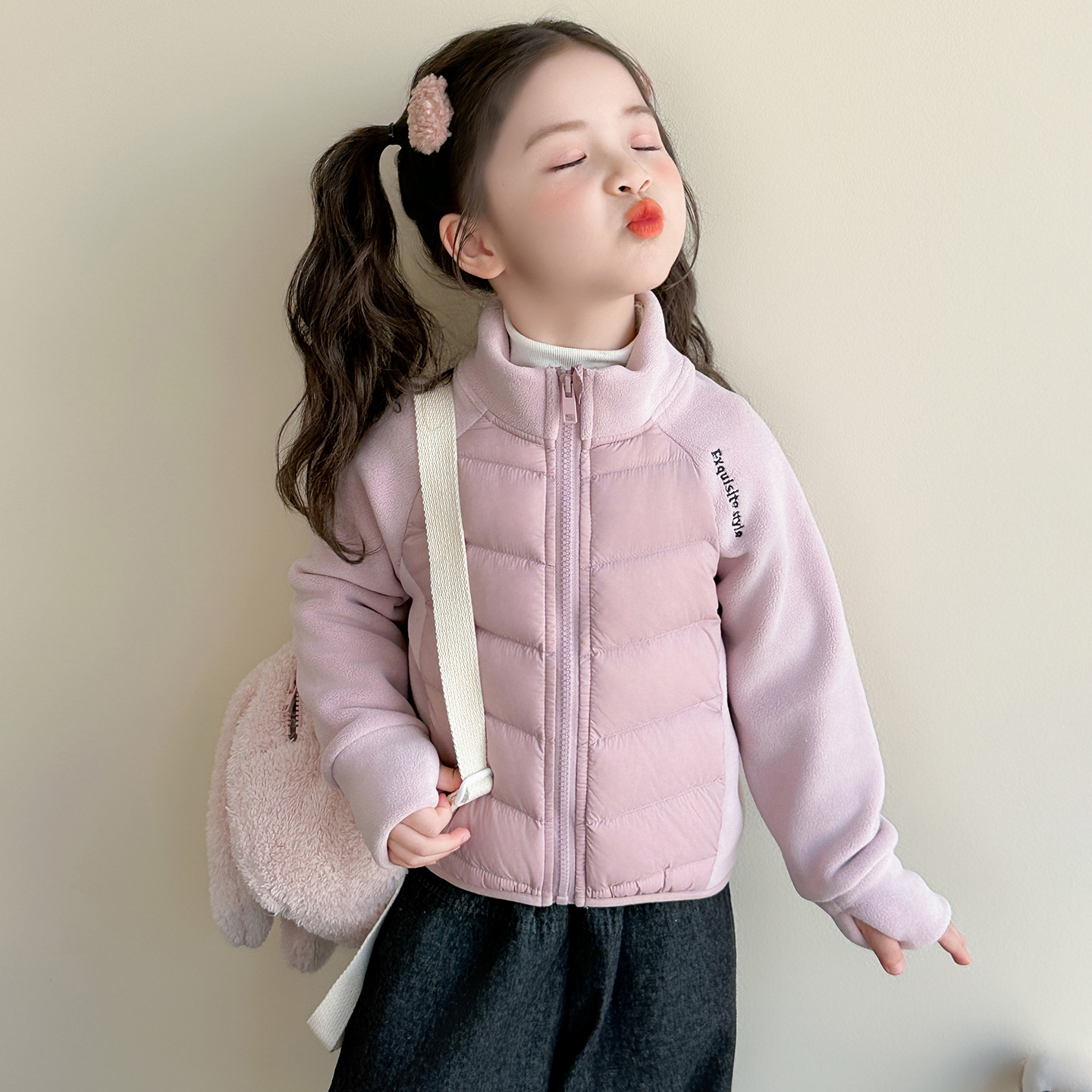 女童轻薄羽绒服外套冬季2025新款