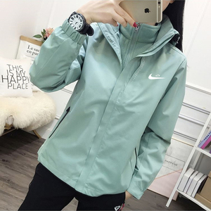 户外冲锋衣女秋冬季三合一可拆卸登山服防风防水加绒加厚男士外套