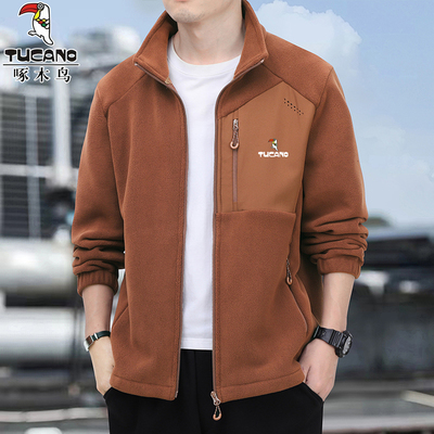 啄木鸟奥粒绒外套男保暖立领夹克