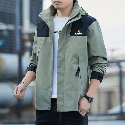 啄木鸟冲锋衣男防风防水夹克外套