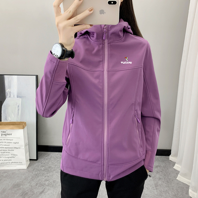 啄木鸟软壳冲锋衣女中老年妈妈装