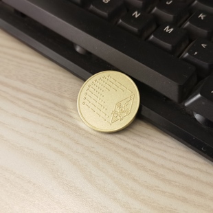 黄铜 电键 CW训练币 莫尔斯电码 业余无线电 摩尔斯 电报 数字