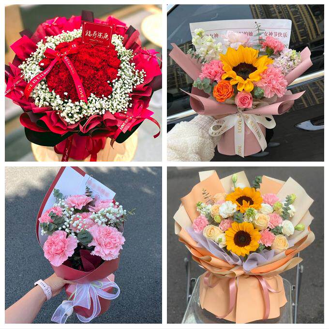 母亲节送妈妈康乃馨花束宁夏省吴忠市同心县青铜峡市区同城鲜花店