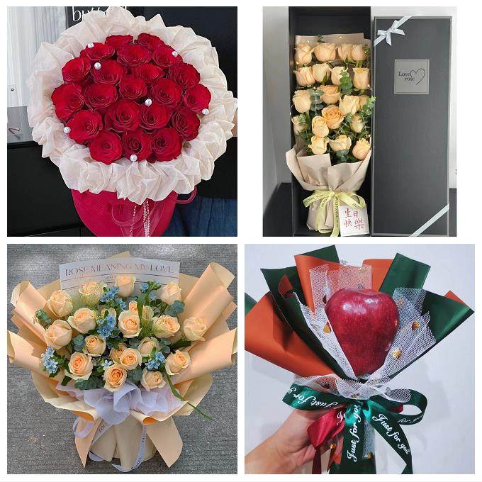 广东省惠州市惠东县龙门县附近同城鲜花店圣诞平安夜玫瑰花束礼盒