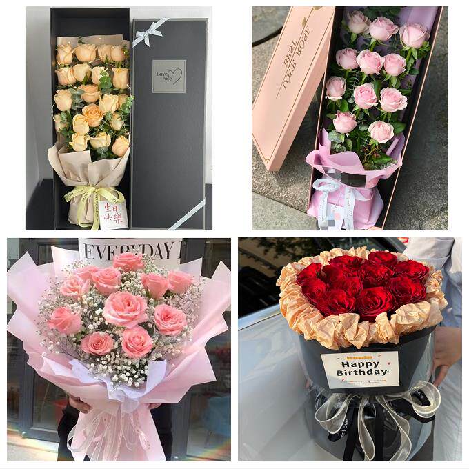 广东东莞市长安虎门厚街沙田镇同城花店订38玫瑰鲜花送老婆女朋友