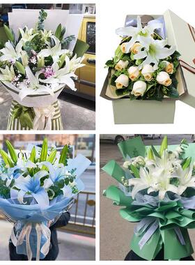 送韶关市新丰县乐昌市南雄市同城鲜花店订玫瑰百合送女友老婆生日