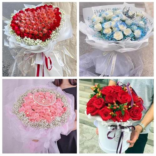 福建龙岩市新罗区永定区漳平市鲜花店同城配送女朋友草莓玫瑰花束