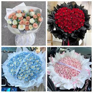 青海西宁市城北区大通县湟源县同城花店订38玫瑰鲜花送老婆女朋友