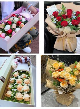 送六安市金安区裕安区叶集区同城鲜花店情人节送老婆玫瑰表白女友