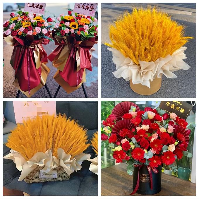 送岳阳市岳阳县华容县湘阴县同城鲜花店新店开业花篮公司乔迁开张