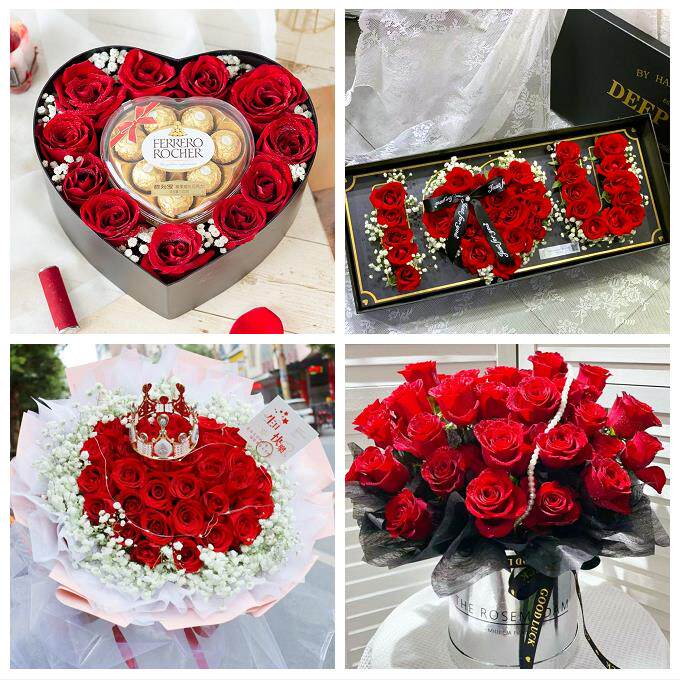 北京市房山区城关新镇向阳街道同城鲜花店订情人节玫瑰送女友老婆