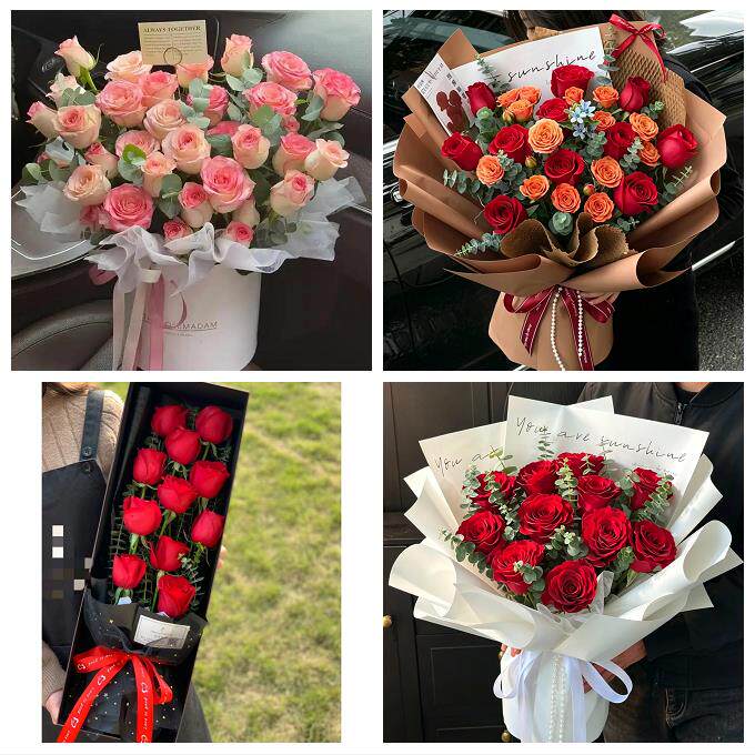 520玫瑰花束礼盒送女友广西省贵港市平南县桂平市附近同城鲜花店