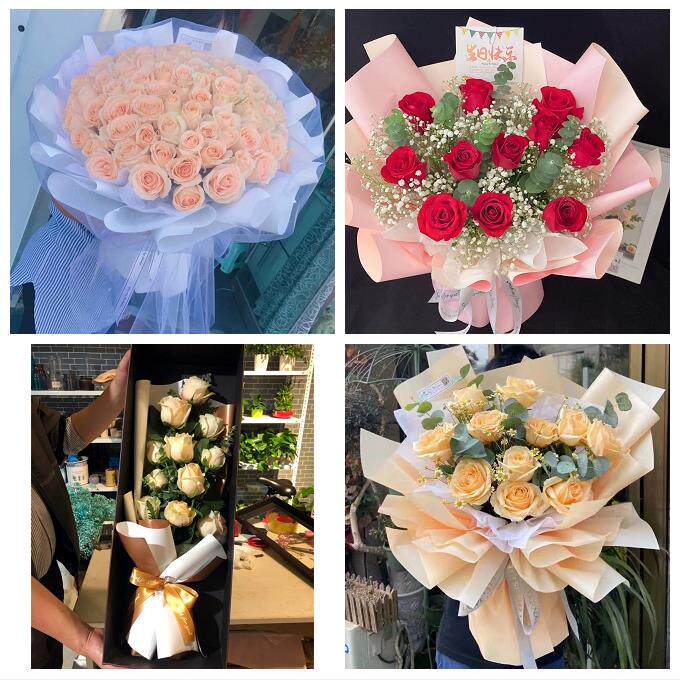 海口市秀英龙华琼山区美兰区同城鲜花店女神节玫瑰花束送老婆女友