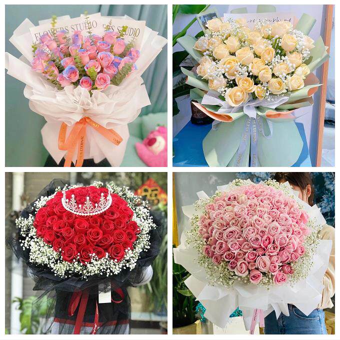 上海市奉贤区奉城镇庄行金汇镇同城鲜花店纪念日送玫瑰花女友生日