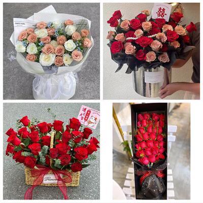 甘肃酒泉金塔瓜州肃北阿克塞县同城花店订38玫瑰鲜花送老婆女朋友