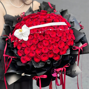 甘肃临夏州永靖县和政积石山县鲜花店同城配送女朋友情人节红玫瑰