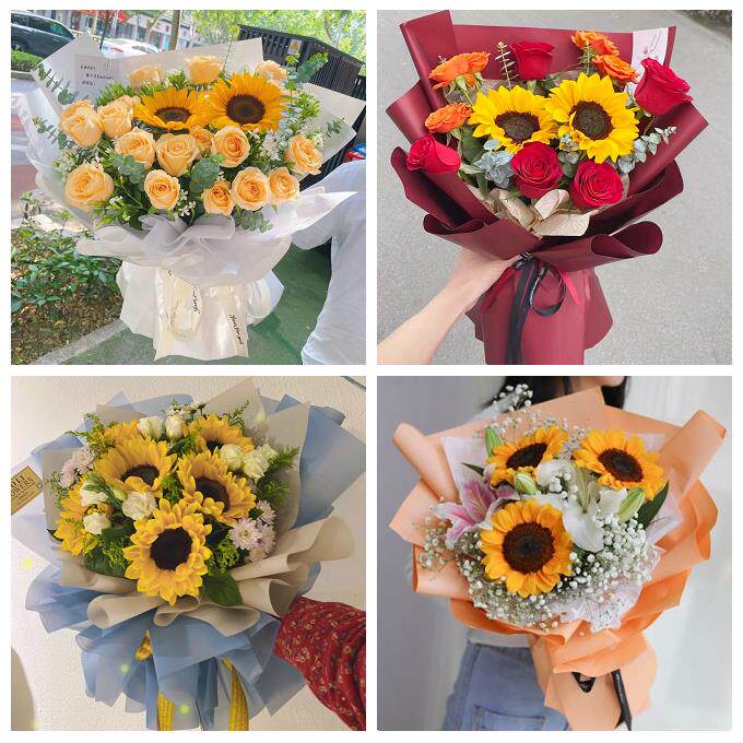 山西临汾市汾西县侯马市霍州市同城鲜花店学生高考向日葵玫瑰花束