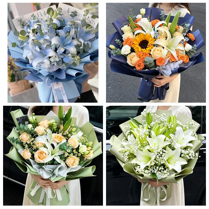 黔西南州兴义市兴仁县普安县同城鲜花店玫瑰百合花束送老婆女朋友