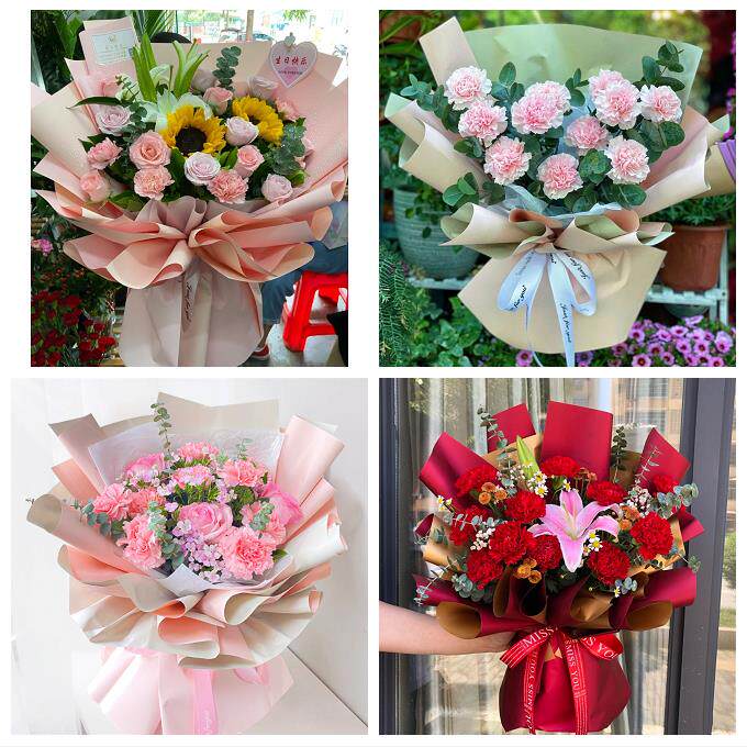 洛阳市栾川县嵩县汝阳宜阳县同城鲜花店38节康乃馨百合花束送长辈