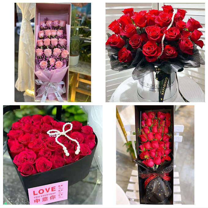 河南郑州市金水区上街区惠济区同城鲜花店订情人节玫瑰送女友老婆