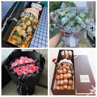 陕西咸阳市彬县长武县旬邑县同城鲜花店情人节送老婆玫瑰表白女友