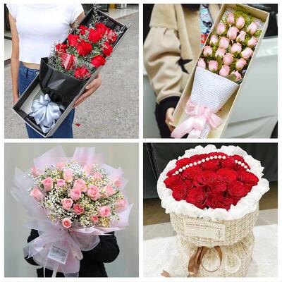 玫瑰花束表白女友老婆生日乌苏市额敏县阿勒泰市富蕴县同城鲜花店