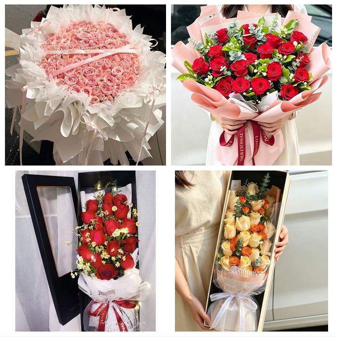 北京市房山区拱辰西潞街阎村镇同城鲜花店七夕玫瑰花束送女友老婆