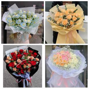 山东省临沂市兰陵县费县平邑县同城鲜花店送11朵33枝玫瑰表白女友