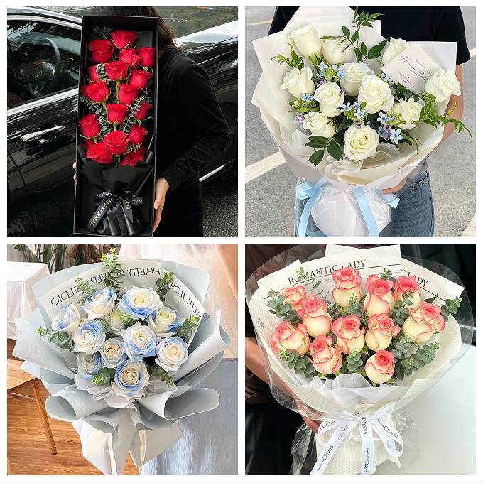 520玫瑰花束礼盒送女友江西抚州市宜黄金溪资溪广昌县同城鲜花店