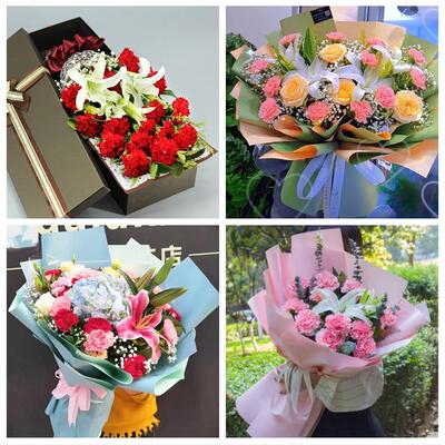 泉州市惠安安溪永春县德化县同城鲜花店送长辈父母亲节康乃馨花束