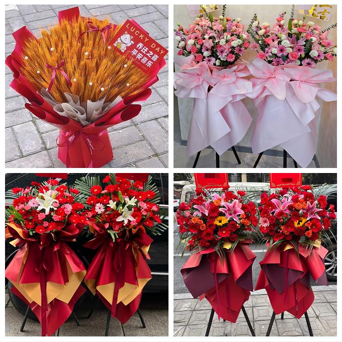 送济南市历下区市中区槐荫区同城鲜花店订开业花篮送朋友公司乔迁