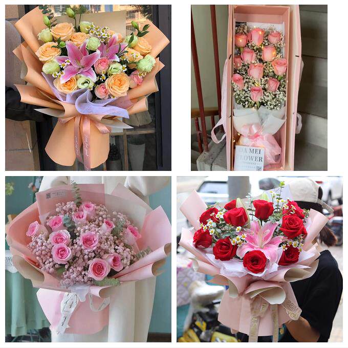 南通市如东启东如皋市海门市同城鲜花店情人节玫瑰花束礼盒送女友