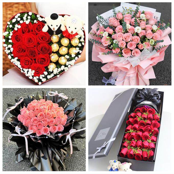 唐山市乐亭迁西玉田县唐海县同城鲜花店三八玫瑰送闺蜜女朋友老婆