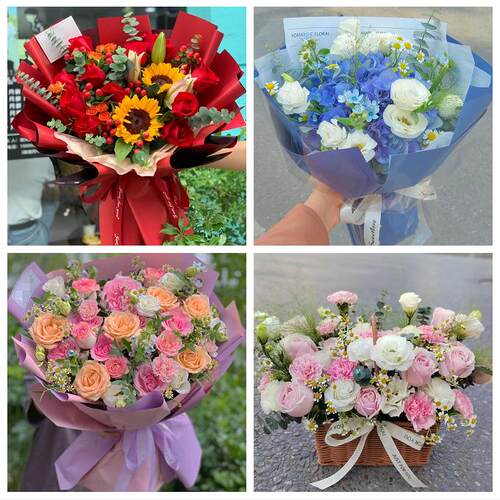 重庆市九龙坡区杨家坪黄桷坪同城鲜花店玫瑰向日葵绣球送朋友生日