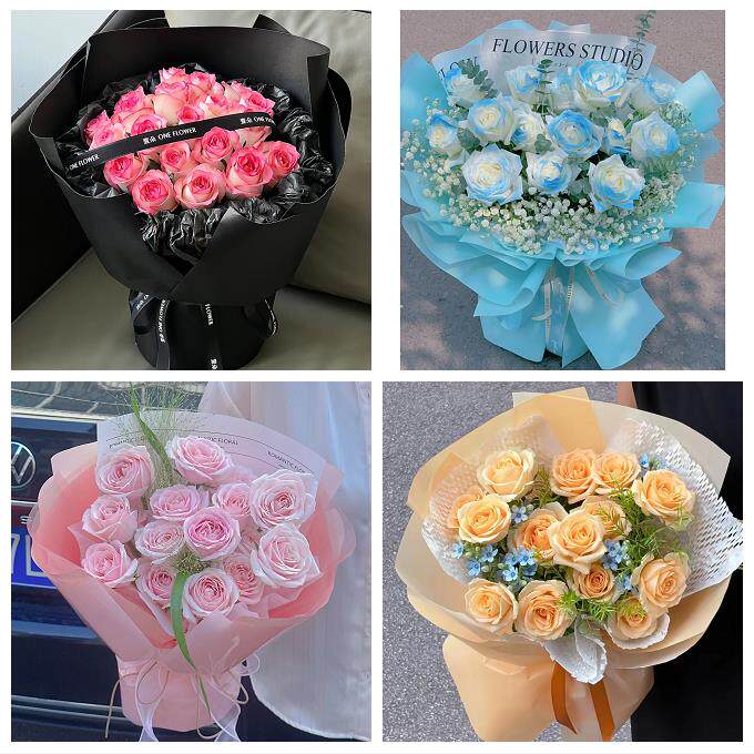 湘潭市雨湖岳塘区九华湘潭县同城鲜花店情人节送老婆玫瑰表白女友