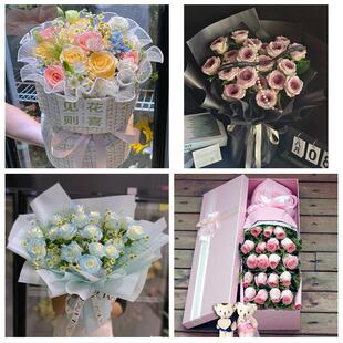 天津市南开区道华苑王顶堤街道同城鲜花店送11朵33枝玫瑰表白女友