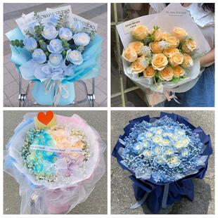 保定市唐县高阳容城县涞源县同城鲜花店女神节玫瑰花束送老婆女友