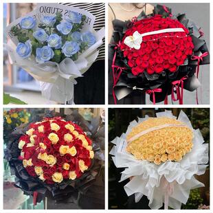 安徽合肥市包河区长丰县肥东县鲜花店同城配送女朋友情人节红玫瑰