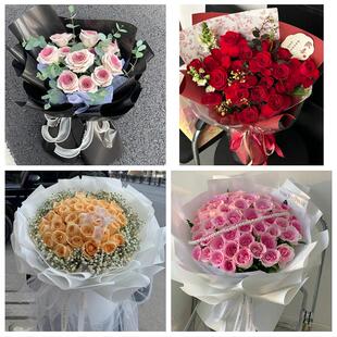 黑河市孙吴县北安五大连池市同城鲜花店情人节送老婆玫瑰表白女友