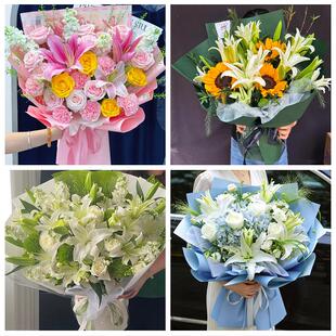 天津市南开区长虹鼓楼兴南街同城鲜花店玫瑰百合花束送老婆女朋友