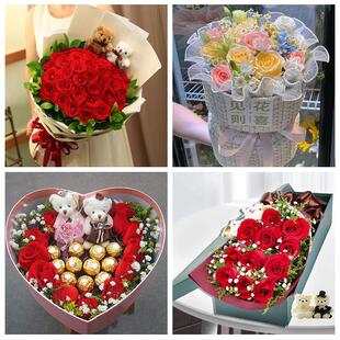 江西景德镇市浮梁县乐平市附近同城鲜花店送11朵33枝玫瑰表白女友