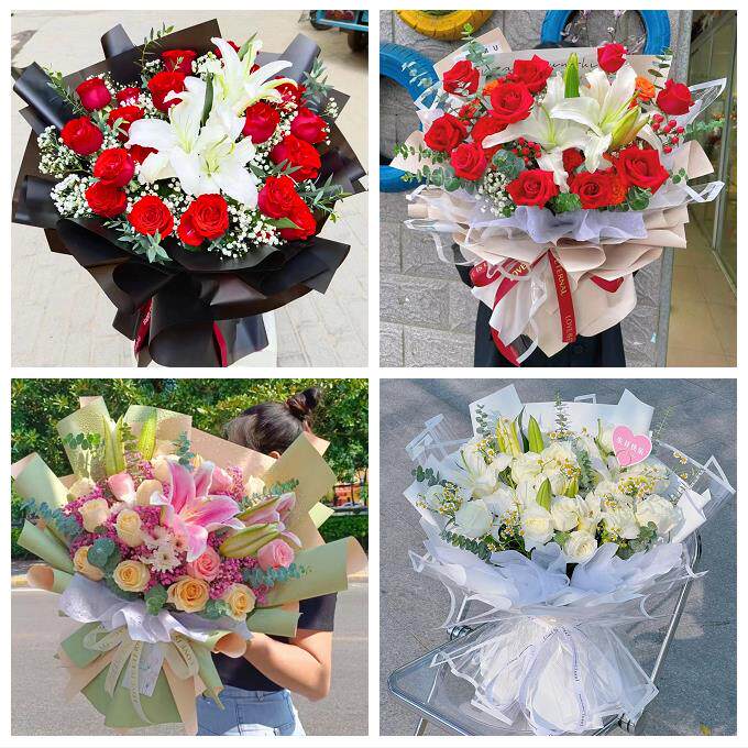 北京市房山区东风迎风星城街同城鲜花店送闺蜜女朋友百合玫瑰花束
