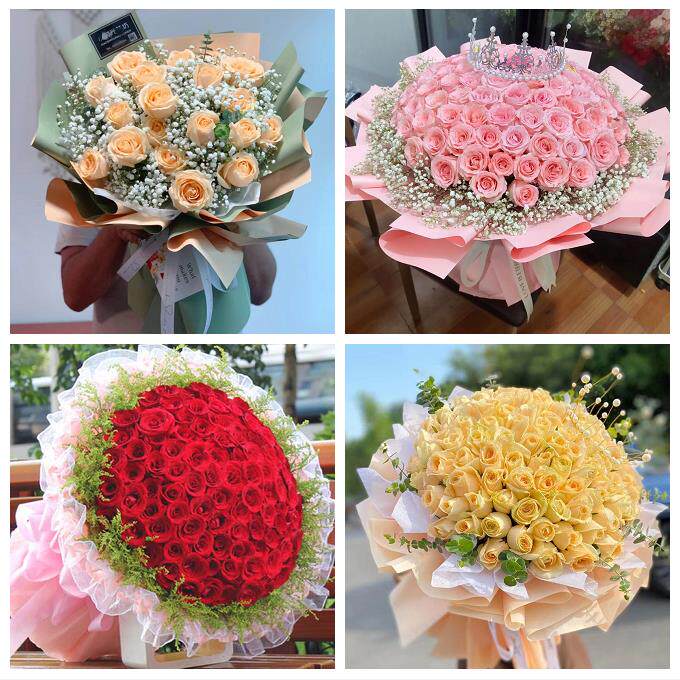 湘潭市雨湖岳塘区九华湘潭县同城鲜花店女神节玫瑰花束送老婆女友