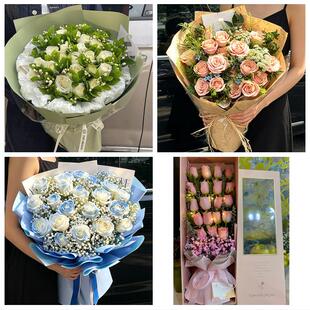 黑龙江鸡西市鸡东县虎林密山市同城鲜花店老婆女友生日送玫瑰表白