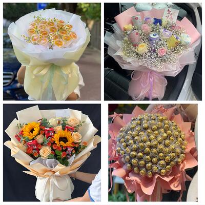 送江门市开平市鹤山市恩平市同城鲜花店61儿童节鲜花零食饮料花束