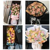 清远市清城清新区佛冈阳山县同城鲜花店情人节玫瑰花束礼盒送女友