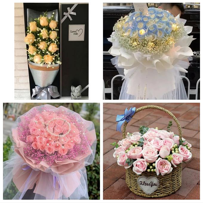 锦州市黑山县义县凌海北镇市同城鲜花店七夕11朵33玫瑰花束送女友