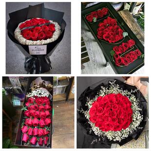 成都市新都温江双流区金堂县同城鲜花店情人节送老婆玫瑰表白女友