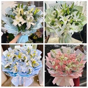 天津市西青区中北杨柳青辛口镇同城鲜花店送玫瑰百合花束老婆生日