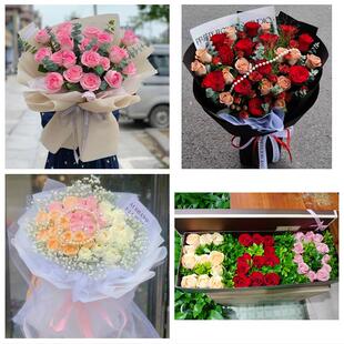 湖北十堰市郧西县竹山县竹溪县同城鲜花店送11朵33枝玫瑰表白女友